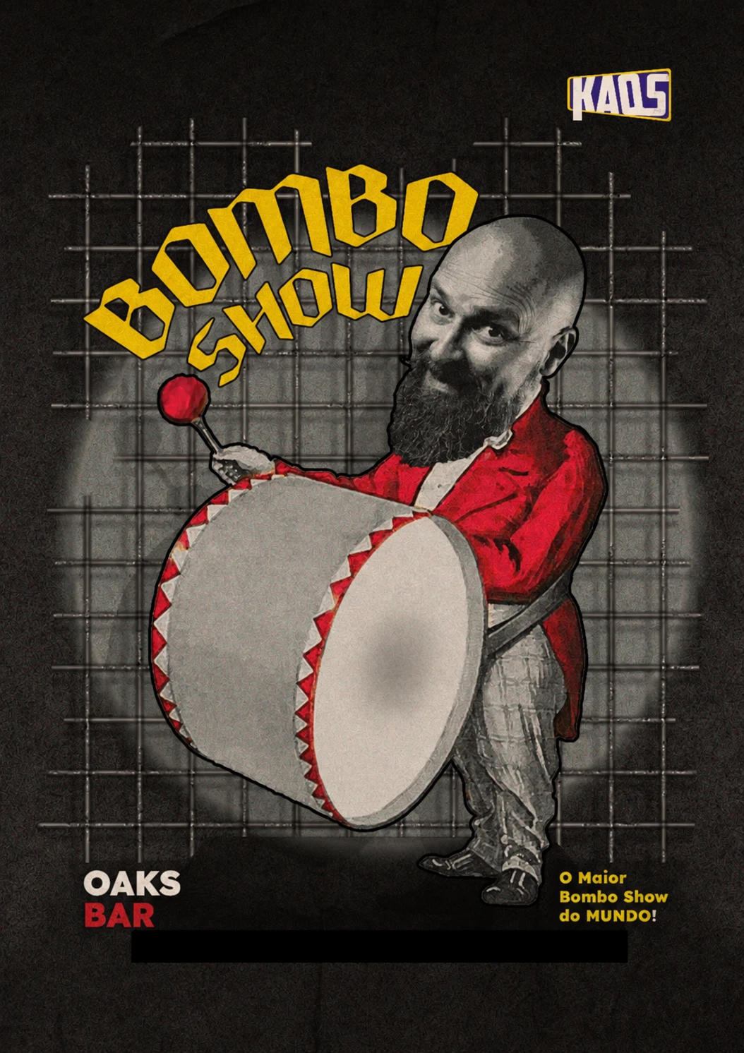 Cartaz do Bombo Show com Hugo Soares