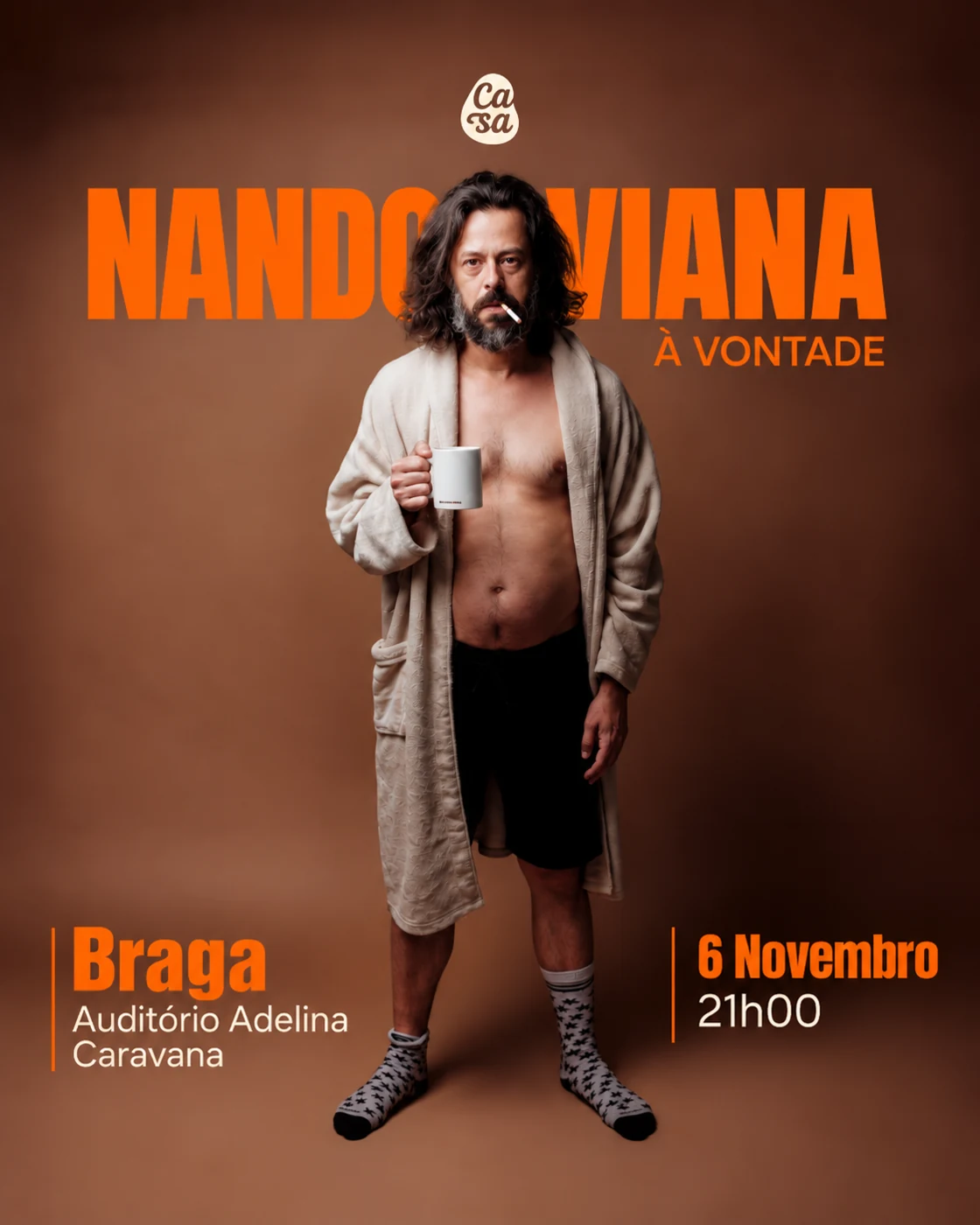 Cartaz Nando Viana em Braga