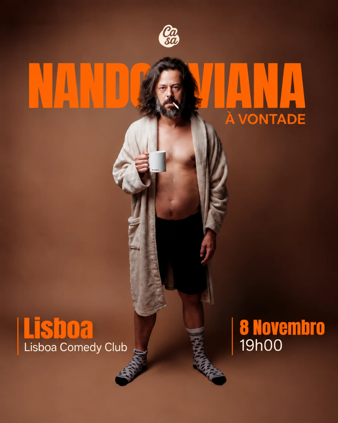 Cartaz Nando Viana em Lisboa
